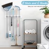 White Broom Holder Wall Mount - Heavy Duty Wood Mop