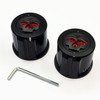1 Pair Motorcycle Front Axle Nut Covers Caps for Harley