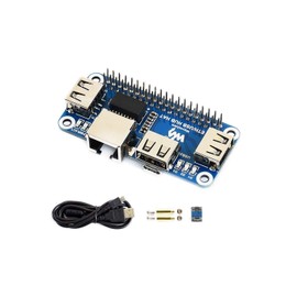 IBest Ethernet/USB HUB HAT for Raspberry Pi 3 B+/3 B/2 B/Zero/Zero W/Zero WH/Zero 2 W Expansion Board, 1 x RJ45 Ethernet Port, 3 x USB Ports Compatible with USB 2.0/1.1