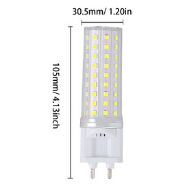 G12 12W LED Light Bulb 12W Corn Incandescent Replacement Lights 1800LM Energy Saving Bulb G12 Base for Garden Chandeliers Sconce Warehouse Factory 6000K Cool White AC85-265V Non-Dimmable Pack of 4