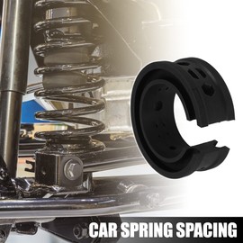 X AUTOHAUX 2pcs Black Car Coil Spring Buffer Rubber Buffer Universal D Type