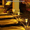 Luces solares para jardín DenicMic CL-XDC impermeables color naranja 10