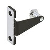 Cabinet strike plate, for StealthLock, steel, black, 1 1/4" x 1 1/4" x 3/8"