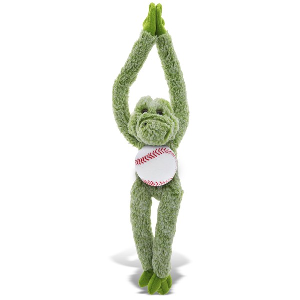 DolliBu Long Arm Alligator Stuffed Animal with Baseball Plush –