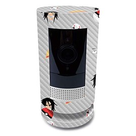 MightySkins Carbon Fiber Skin for Ring Stick Up Cam Battery - Anime Fan | Protective, Durable Textured Carbon Fiber Finish | Easy to Apply, Remove, and Change Styles | Made in The USA
