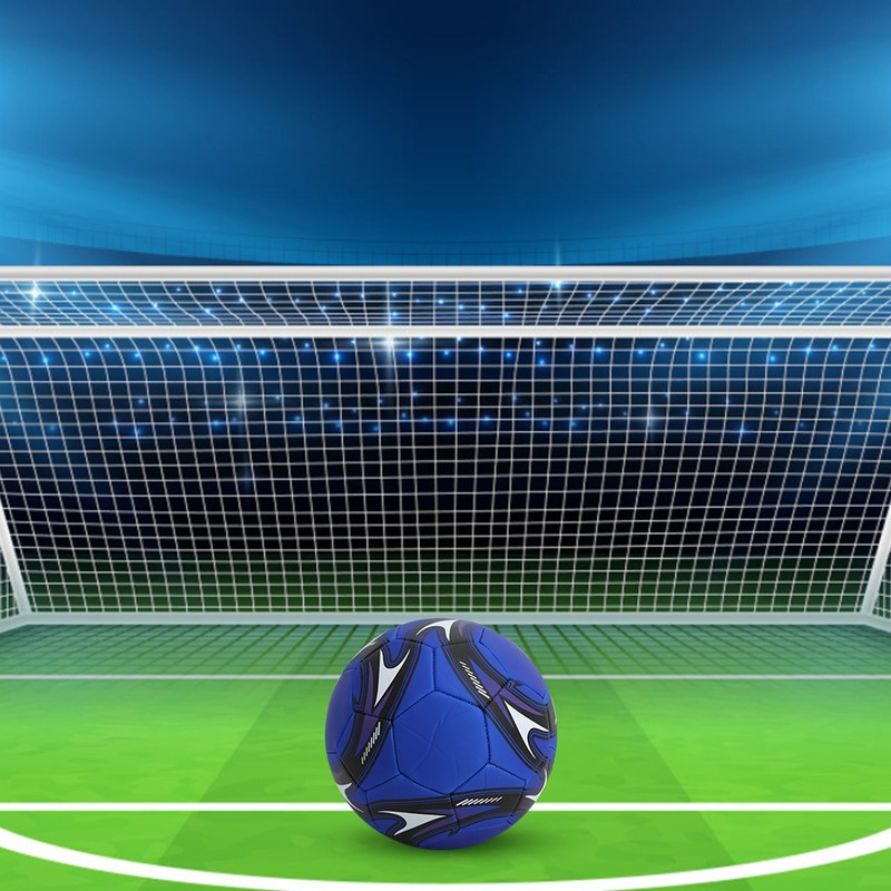 PVC Sport Equipment Football Soccer Ball Training Match Machine- Stitched