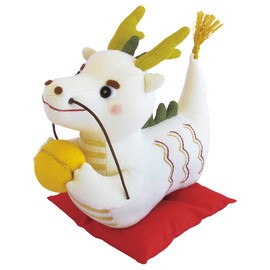 オリムパス製絲 パッチワークキット ぬいぐるみ 幸せ掴む! 白い龍 PA564