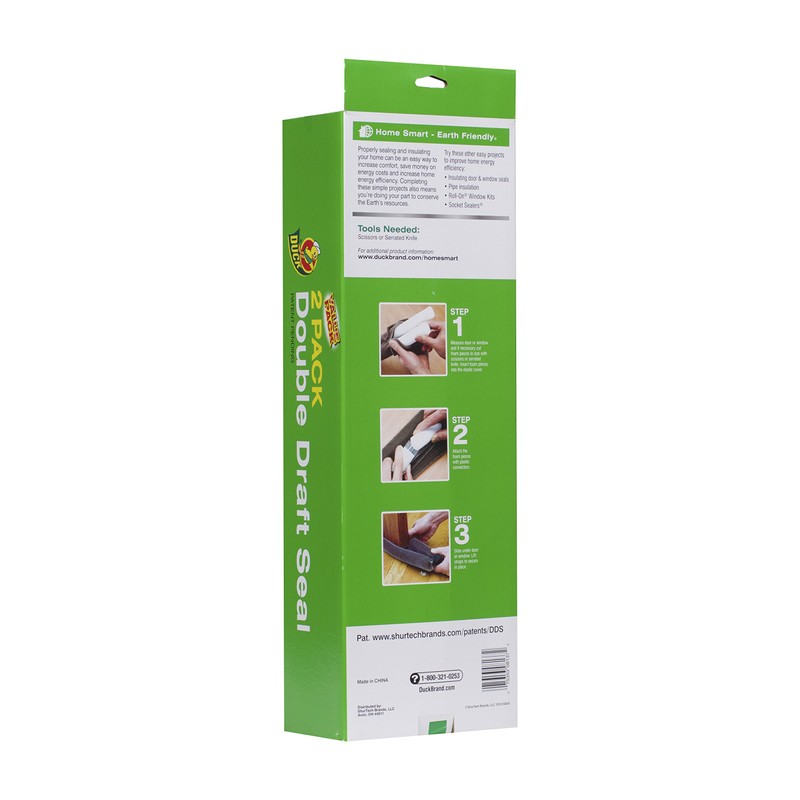 Duck Brand Double Draft Seal Set for Doors and Windows,