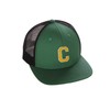 Structured Trucker Mesh Hat Custom Colors Letter C Initial Baseball