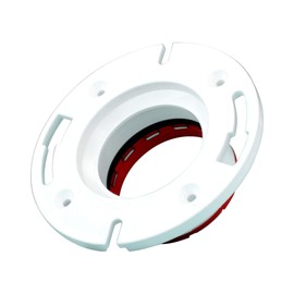 Charlotte Pipe ConnecTite Closet Flange with Stop - Schedule 40 PVC DWV (Drain, Waste and Vent) Durable, Fast Installation, High Tensile and Sound Deadening for Home or Industrial Use