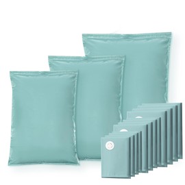 Roqao 12 Pack Vacuum Seal Storage Bags,Vacuum Bags for Clothes,Jumbo Vacuum Seal Bags for Clothing,Space Saver Comforter Storage Bag,Vacuum Storage Bags No Pump(4 Small,4 Medium, 4 Large)