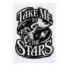 'Take Me To The Stars with Astronaut' Temporary Tattoo -