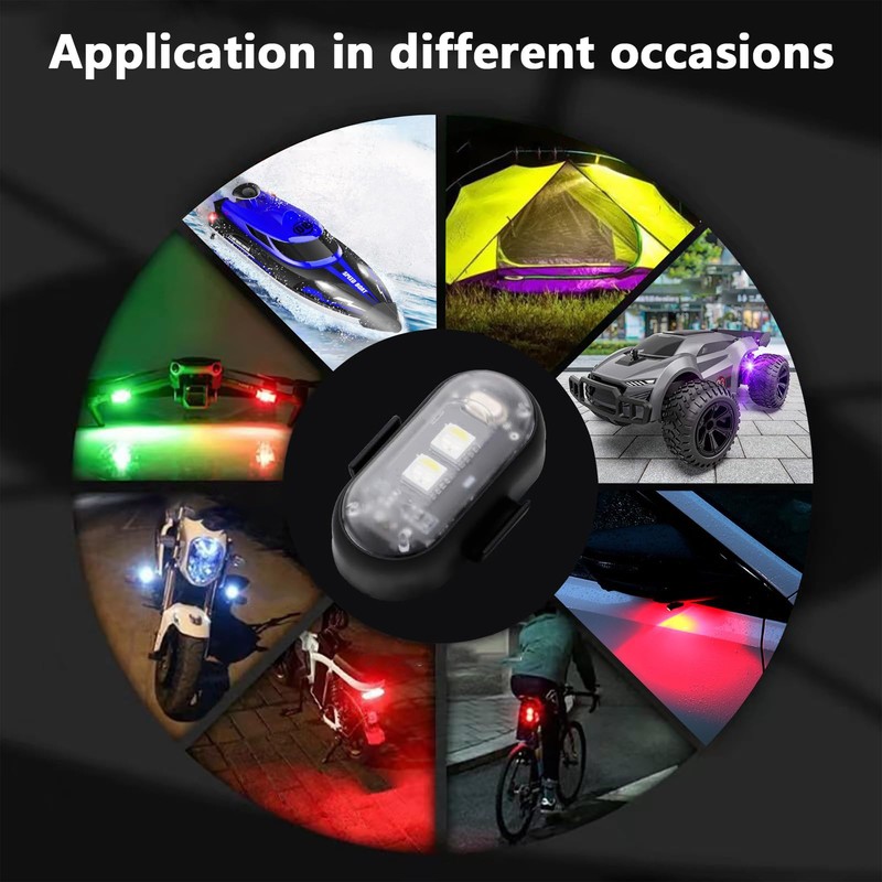 LECART High Brightness Wireless Led Strobe Lights 8 Colors Led