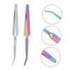 VICASKY 4 Pcs Nail Art Tweezers Multi Function Stainless Steel