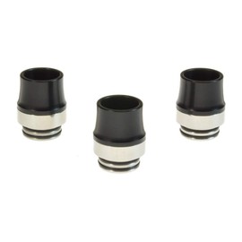 Armerah Anti Spit Back 810 Drip Tip eCig Mouthpiece Short/Wide POM/Steel 3 Pack