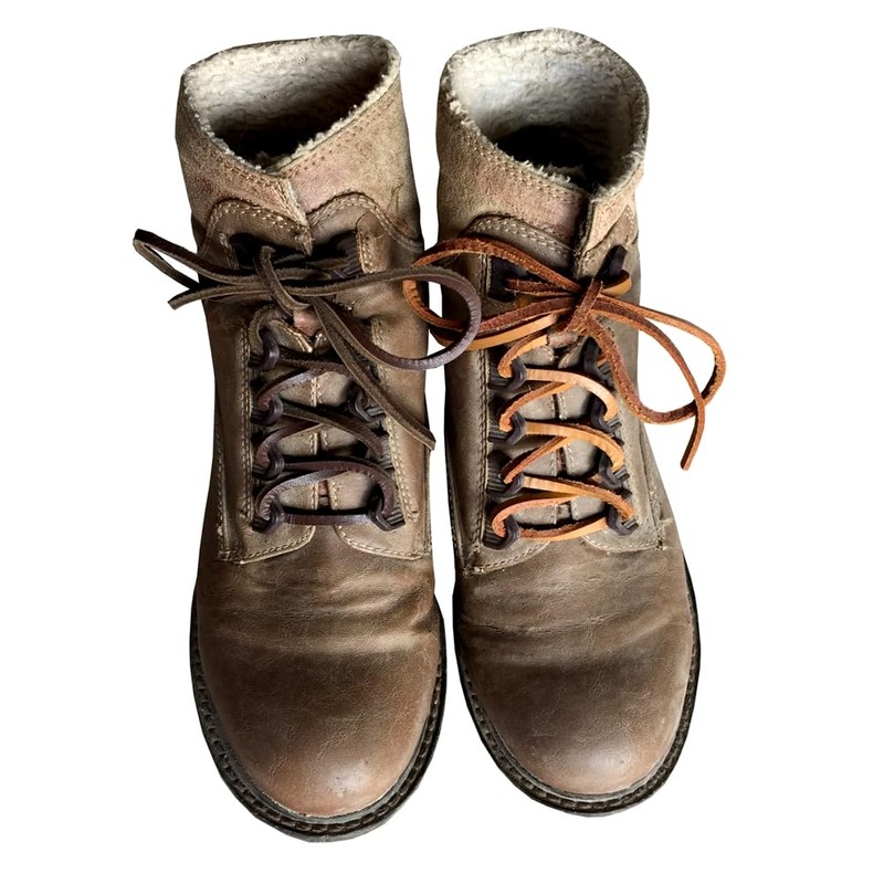 Goodlace 1 PCS of 1/8" Rawhide Leather Shoelaces Shoe Boot