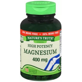 NATURES TRUTH MAGNESIUM 400MG SGC 60+12CT NATURES TRUTH