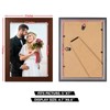 PECULA 2 Pack 5x7 Brown Picture Frame for Wall and