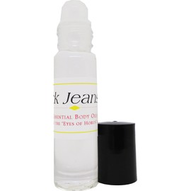 Virsachi: Black Jeans - Type For Men Scented Body Oil Fragrance [Roll-On - Light Gold - 1/3 oz.] - ID#116063