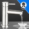 Stainless Steel Single Lever Hot Cold Water Mixer Tap with
