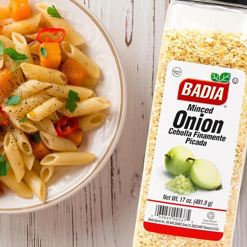 Badia Minced Onion, 17 oz – Dehydrated Onion Flakes for