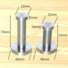 Uregish Wall Hooks, Stainless Steel, Stylish, Simple Design, 6 Pieces,