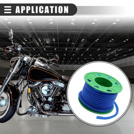 Motoforti Universal Petrol Hose, Oil Fuel Line, 17M Long 5mm Inner, Polyurethane, Blue