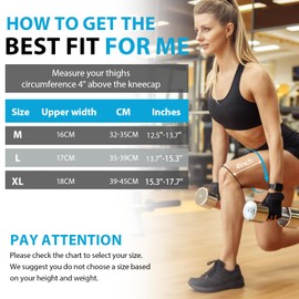 YOLONCE Pack of 2 Knee Support Set for Women/Men, Compression Knee Support for Meniscus Tear, Breathable Knee Support, Knee Support Set for Sports, Arthritis and Injuries, Black, M