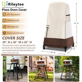 Pizza Oven Cover for Gozney Arc,Arc XL,Dome,Dome S1 Pizza Oven with Stand,Outdoor Heavy Duty 600D Waterproof Dustproof Pizza Oven Cover