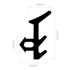 ExtrudaSeal E701 E Gasket Replacement Window Door Draught Excluder Seal - 7m