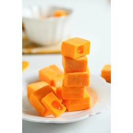 Juicy Mango Filling Pastry Gummy (200g) – Soft & Chewy Fruit Snack with Bursting Mango Center, Individually Wrapped, Perfect for Dessert or On-the-Go Treat