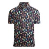 Alex Vando Mens Hawaiian Golf Shirt Moisture Wicking Digital Print