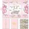 Pink Birthday Guest Book,Birthday Party Decorations for Women and Girls,Happy