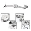 2 Pack Lid Support Hinge, Heavy Duty Support Buffer Hinge