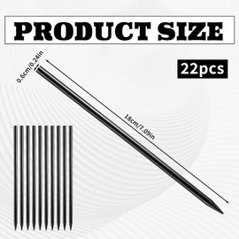 22 PCS Wooden Hair Chopsticks for Women, Black Chinese Hair Sticks for Women, Vintage Chopsticks for Hair Bun Decorative Hairstyle Holder