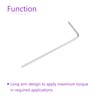 sourcing map 5 Pack 0.9 mm Hex Key L-Shape Long