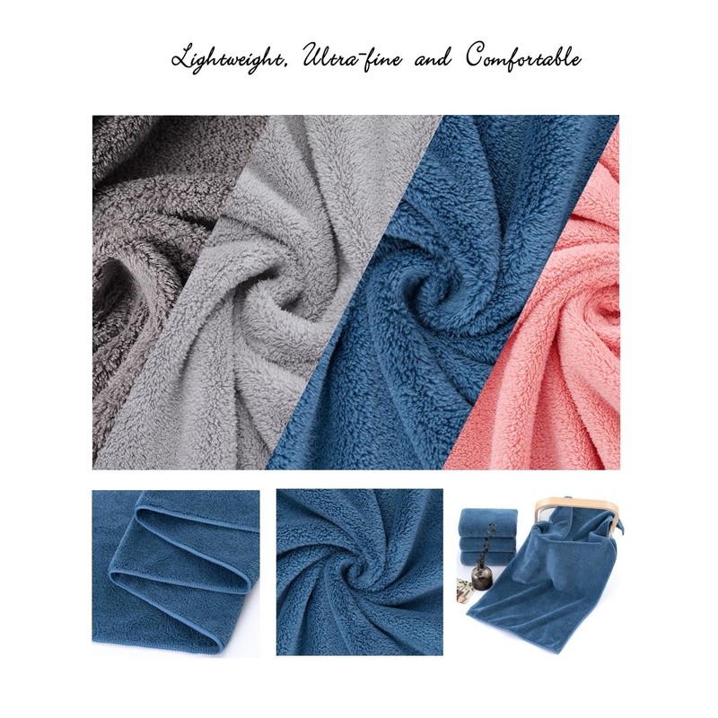 Lumimi Towels 2 Piece Very Soft Microfiber Bath Towel Set