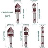 KEWAYO Countersink Drill Bit Set for Metal, Countersink 82°, Countersink