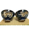 j-pure hitomi Japanese Mino Ware Ceramic Rice Bowl Set, Tiger