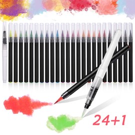 yellowprice Brush Pens for Watercolor Painting Hand Lettering-Incl