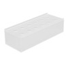 12 Holes Rectangular Flowers Vase With LED Light Clear Acrylic