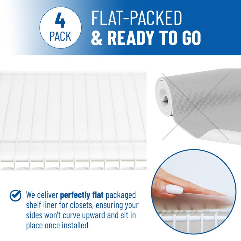 Wire Shelf Liner - 12" x 48" Flat Packed -
