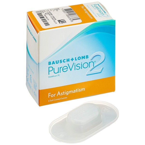 Bausch + Lomb PureVision2 for Astigmatism Monatslinsen, torische Kontaktlinsen, weich,