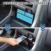 HIRUFAIT Center Console Organizer Dividers for Honda Pilot 2003 2004