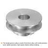 sourcing map Single Groove Pulley 10 mm Fixed Bore 40