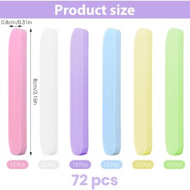 72 esponjas faciales comprimidas, esponjas faciales redondas de celulosa, esponja de limpieza facial reutilizable para el cuidado diario de la piel y desmaquillante facial