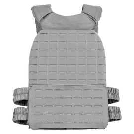 WOLF TACTICAL Adjustable Weighted Vest – WODs, Strength and Endurance Training, Fitness Workouts, Running (Gray)