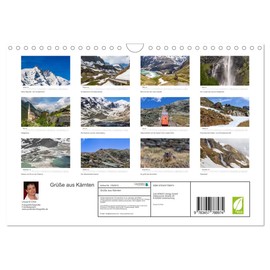Grüße aus Kärnten (Wandkalender 2026 DIN A4 quer), CALVENDO Monatskalender