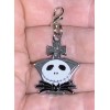 Silver Jack From Nightmare Before Christmas Charm Zipper Pull &