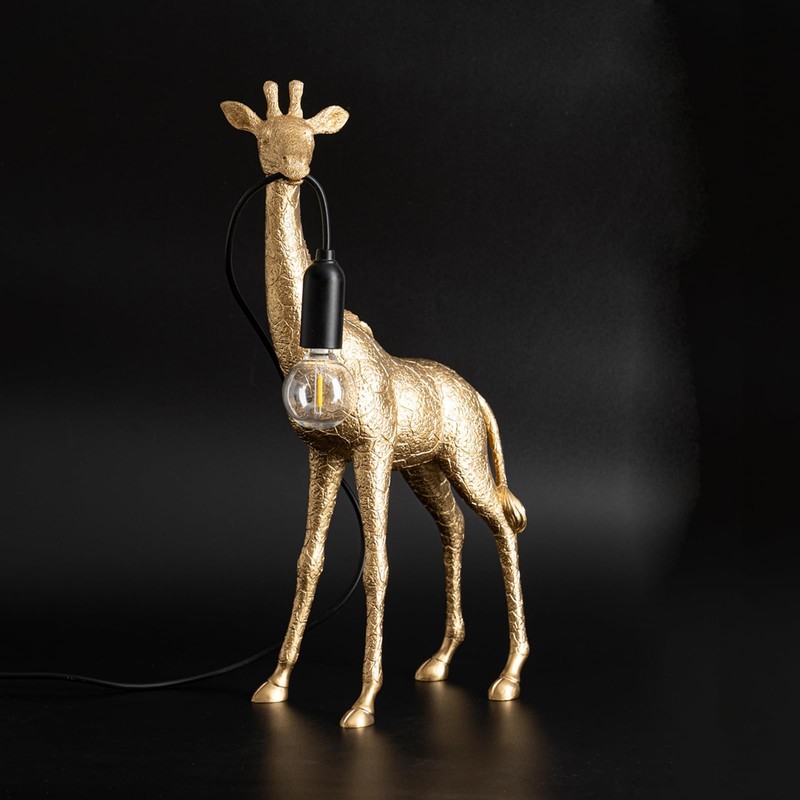 HTXRUCY Resin Giraffe Table Lamp Modern Giraffe Desk Light Fixture